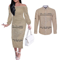 Baby Boomers Couples Matching Off The Shoulder Long Sleeve Dress and Long Sleeve Button Shirt The Badass Generation Retro Style - Wonder Print Shop