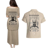 Baby Boomers Couples Matching Puletasi and Hawaiian Shirt The Badass Generation Retro Style - Wonder Print Shop