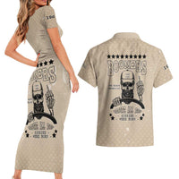 Baby Boomers Couples Matching Short Sleeve Bodycon Dress and Hawaiian Shirt The Badass Generation Retro Style - Wonder Print Shop