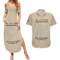 Baby Boomers Couples Matching Summer Maxi Dress and Hawaiian Shirt The Badass Generation Retro Style - Wonder Print Shop