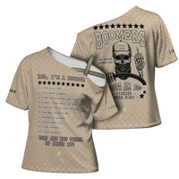 Baby Boomers Cross Shoulder Shirt The Badass Generation Retro Style - Wonder Print Shop