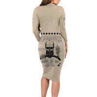 Baby Boomers Family Matching Long Sleeve Bodycon Dress and Hawaiian Shirt The Badass Generation Retro Style - Wonder Print Shop