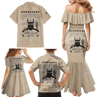 Baby Boomers Family Matching Mermaid Dress and Hawaiian Shirt The Badass Generation Retro Style - Wonder Print Shop