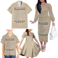 Baby Boomers Family Matching Off The Shoulder Long Sleeve Dress and Hawaiian Shirt The Badass Generation Retro Style - Wonder Print Shop