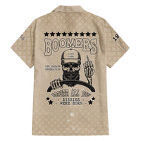 Baby Boomers Family Matching Off The Shoulder Long Sleeve Dress and Hawaiian Shirt The Badass Generation Retro Style - Wonder Print Shop