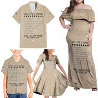 Baby Boomers Family Matching Off Shoulder Maxi Dress and Hawaiian Shirt The Badass Generation Retro Style - Wonder Print Shop
