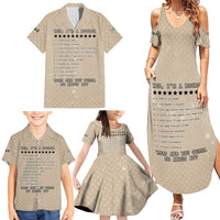 Baby Boomers Family Matching Summer Maxi Dress and Hawaiian Shirt The Badass Generation Retro Style - Wonder Print Shop