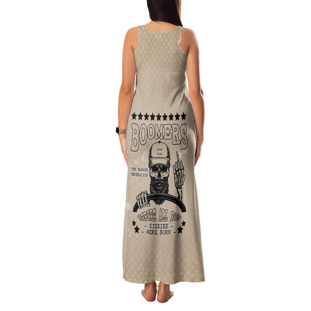 Baby Boomers Family Matching Tank Maxi Dress and Hawaiian Shirt The Badass Generation Retro Style - Wonder Print Shop