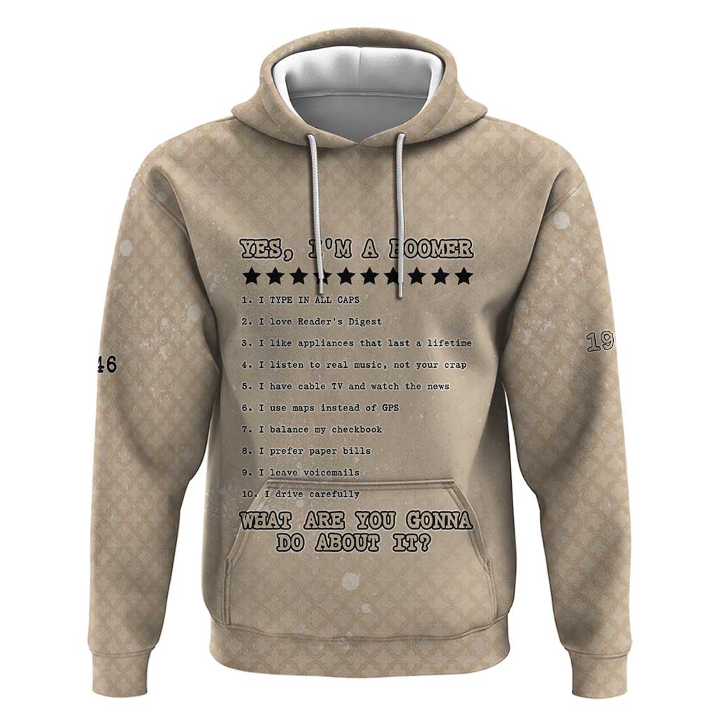 Baby Boomers Hoodie The Badass Generation Retro Style - Wonder Print Shop