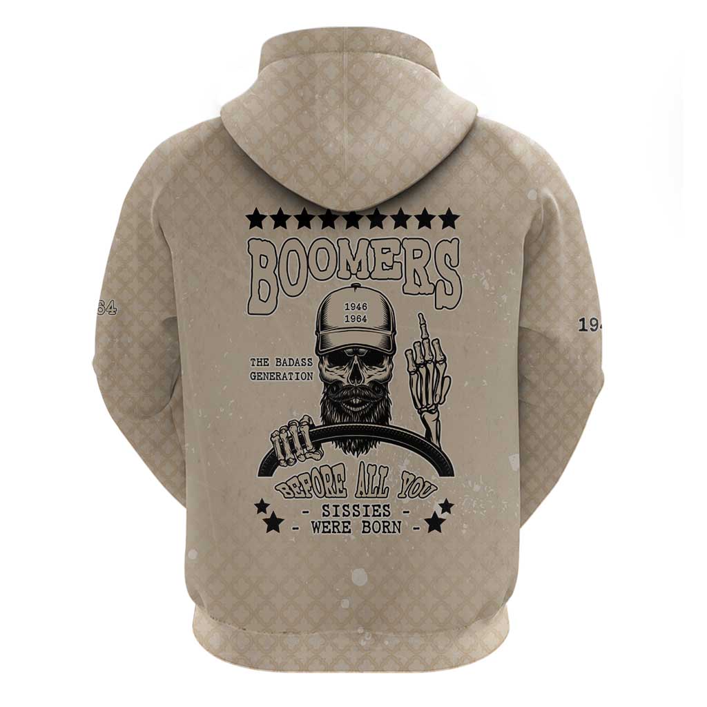 Baby Boomers Hoodie The Badass Generation Retro Style - Wonder Print Shop