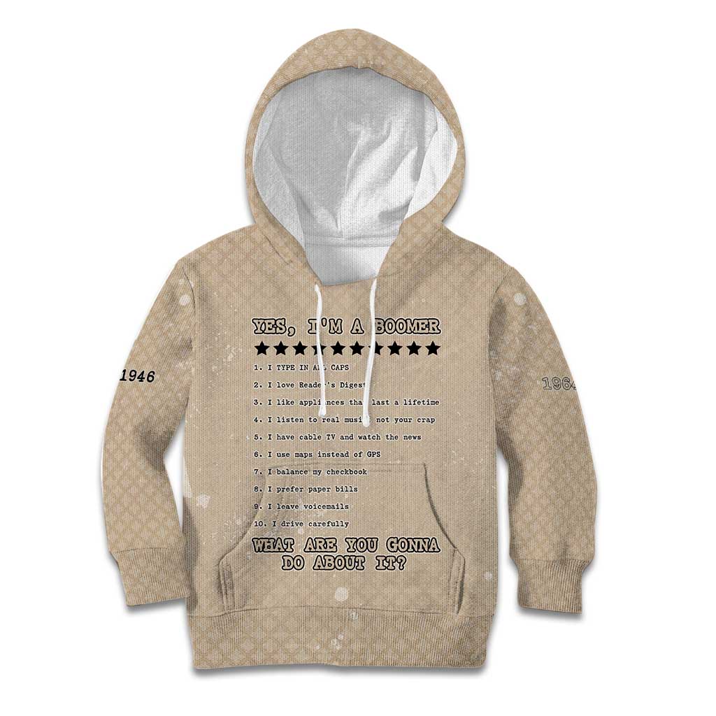 Baby Boomers Kid Hoodie The Badass Generation Retro Style - Wonder Print Shop