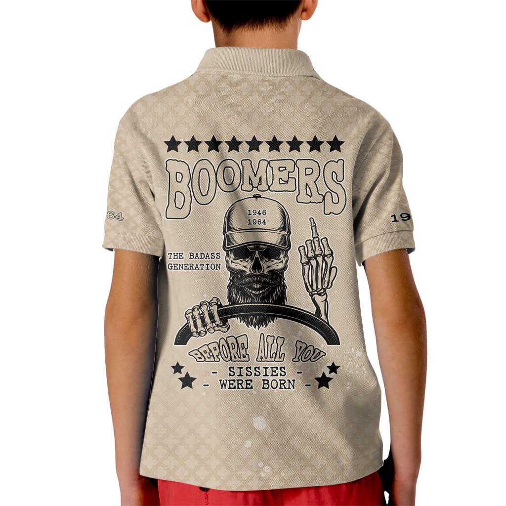 Baby Boomers Kid Polo Shirt The Badass Generation Retro Style - Wonder Print Shop