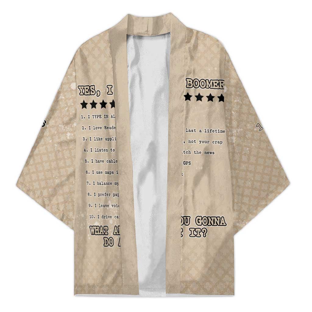 Baby Boomers Kimono The Badass Generation Retro Style - Wonder Print Shop