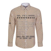 Baby Boomers Long Sleeve Button Shirt The Badass Generation Retro Style - Wonder Print Shop