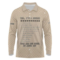 Baby Boomers Long Sleeve Polo Shirt The Badass Generation Retro Style - Wonder Print Shop