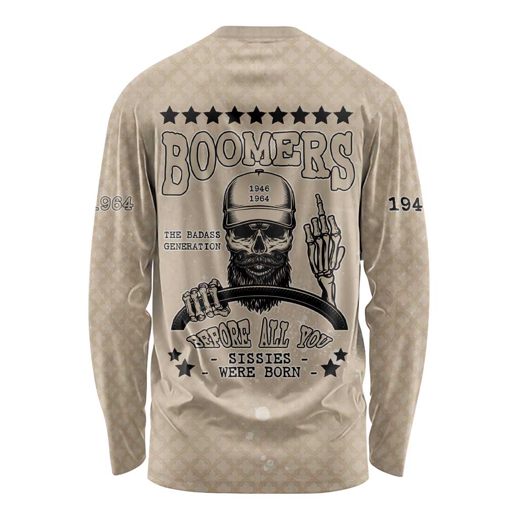 Baby Boomers Long Sleeve Shirt The Badass Generation Retro Style - Wonder Print Shop