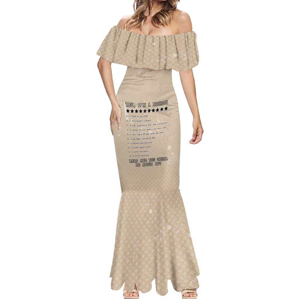 Baby Boomers Mermaid Dress The Badass Generation Retro Style - Wonder Print Shop