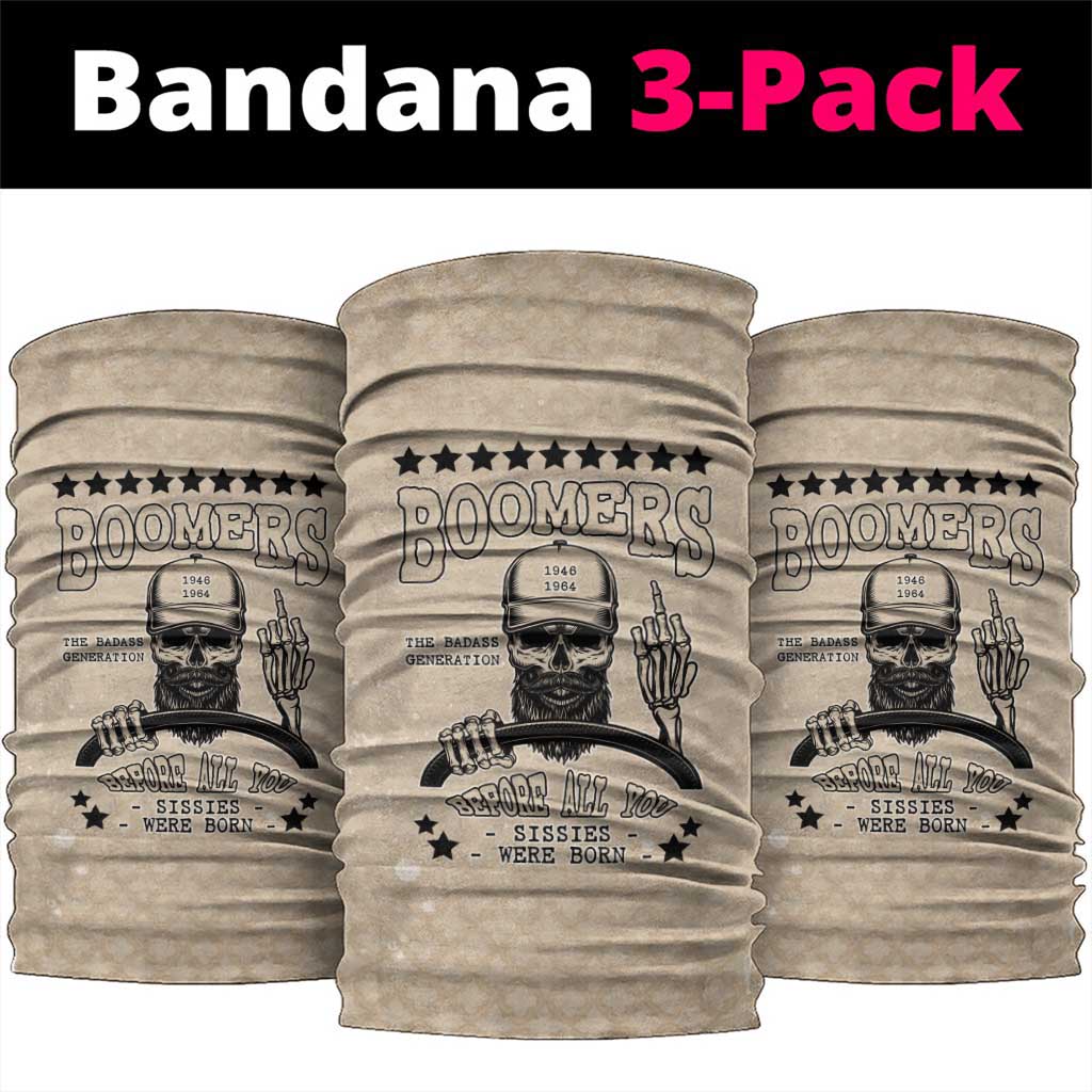 Baby Boomers Neck Gaiter The Badass Generation Retro Style - Wonder Print Shop