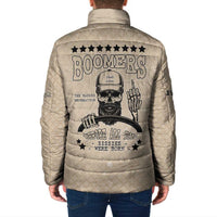 Baby Boomers Padded Jacket The Badass Generation Retro Style - Wonder Print Shop