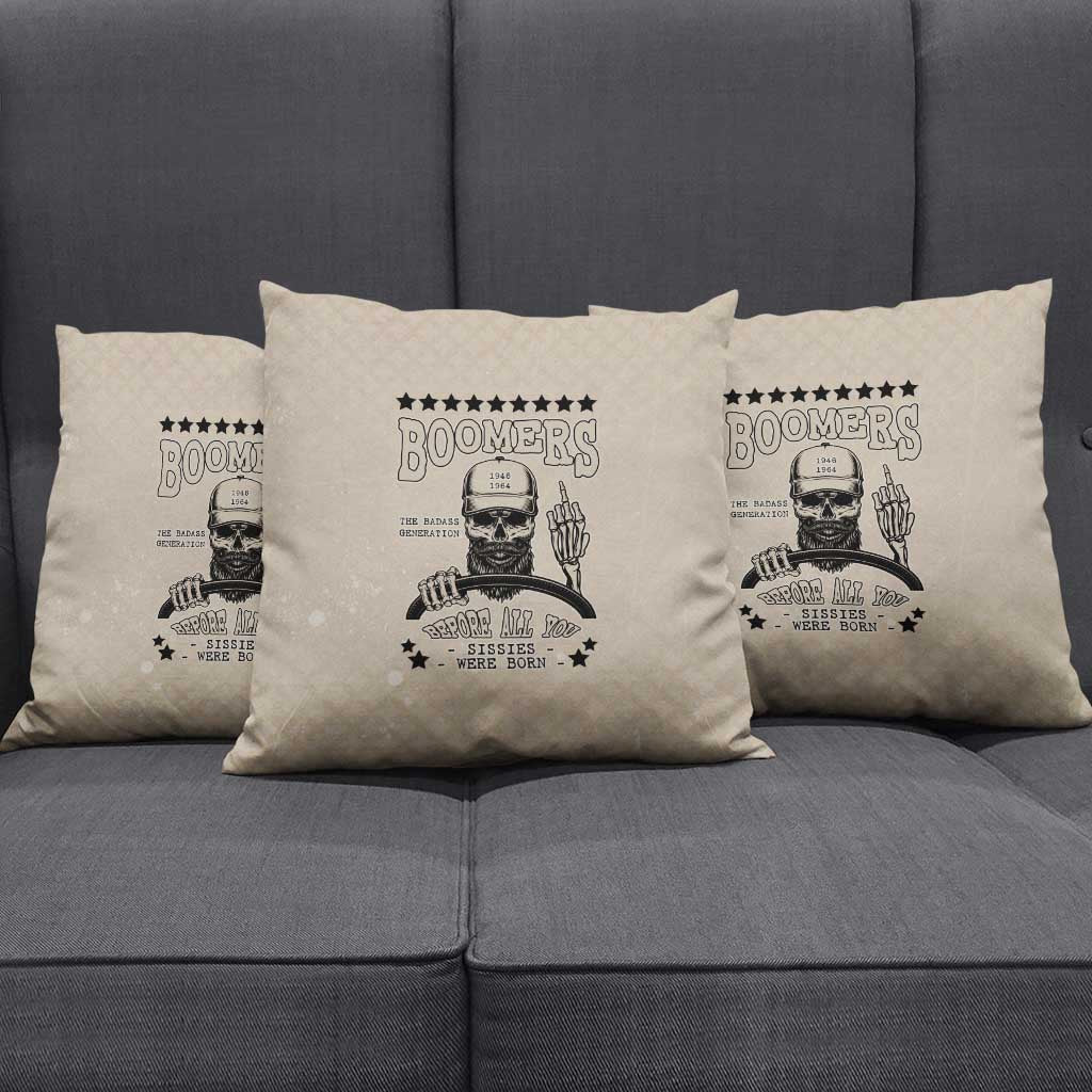 Baby Boomers Pillow Cover The Badass Generation Retro Style - Wonder Print Shop