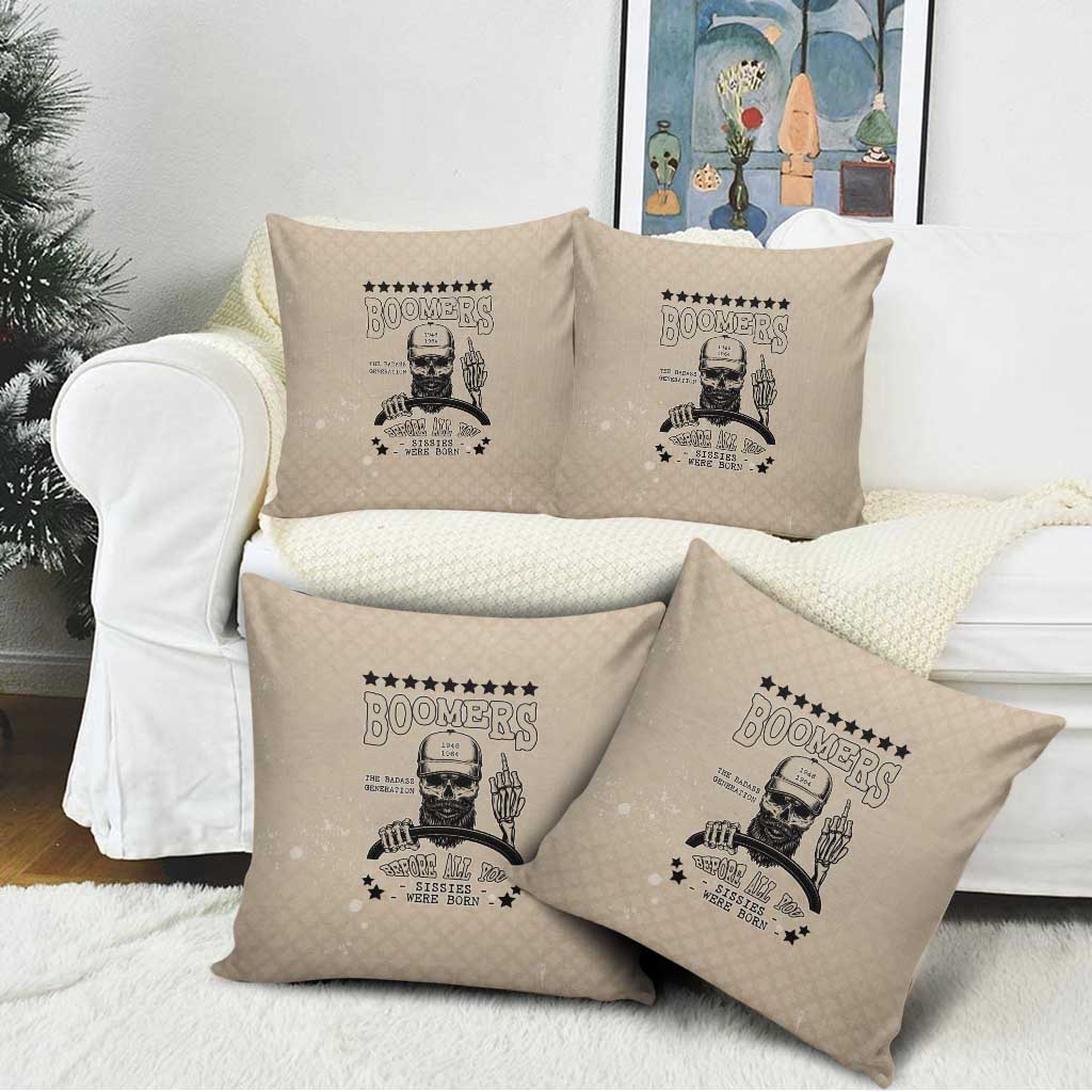 Baby Boomers Pillow Cover The Badass Generation Retro Style - Wonder Print Shop