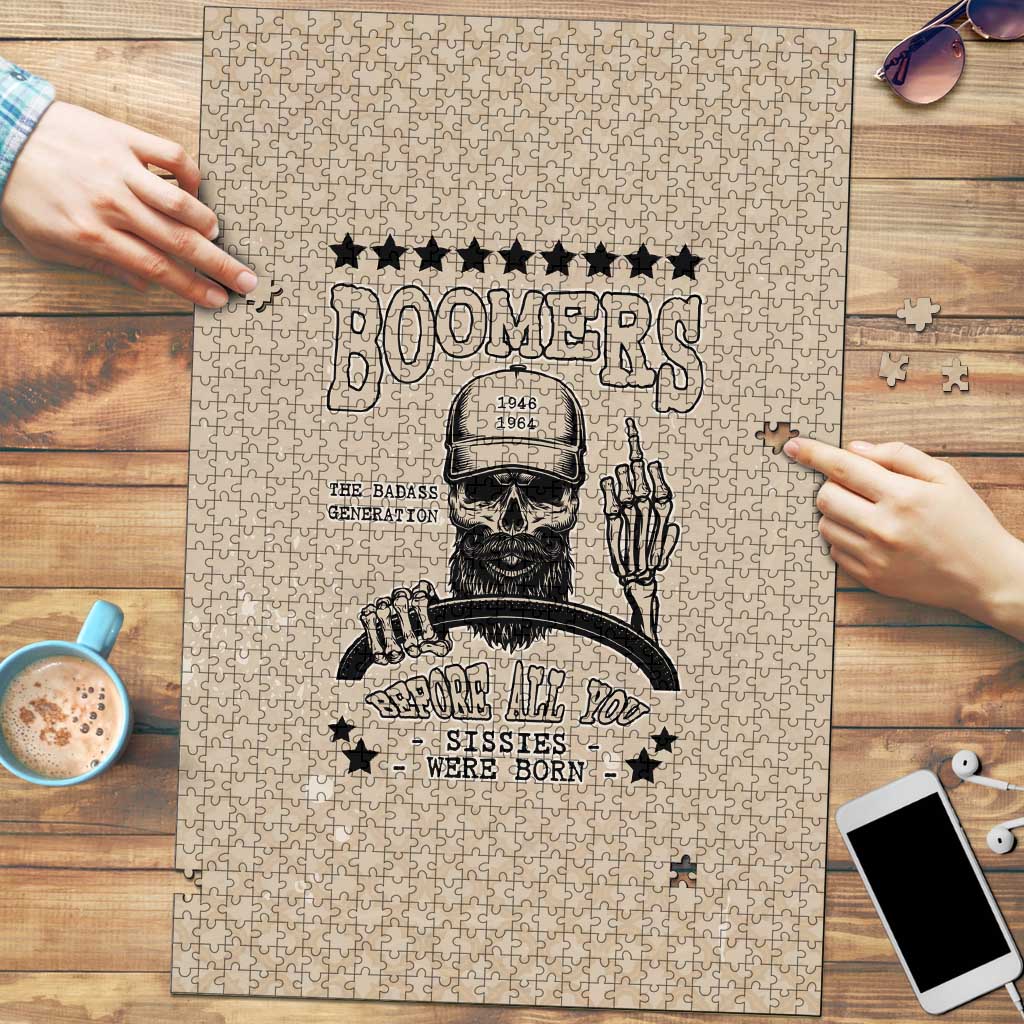 Baby Boomers Puzzle The Badass Generation Retro Style - Wonder Print Shop