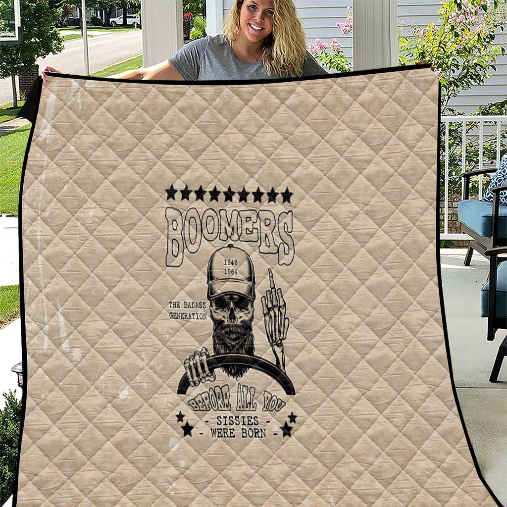 Baby Boomers Quilt The Badass Generation Retro Style - Wonder Print Shop