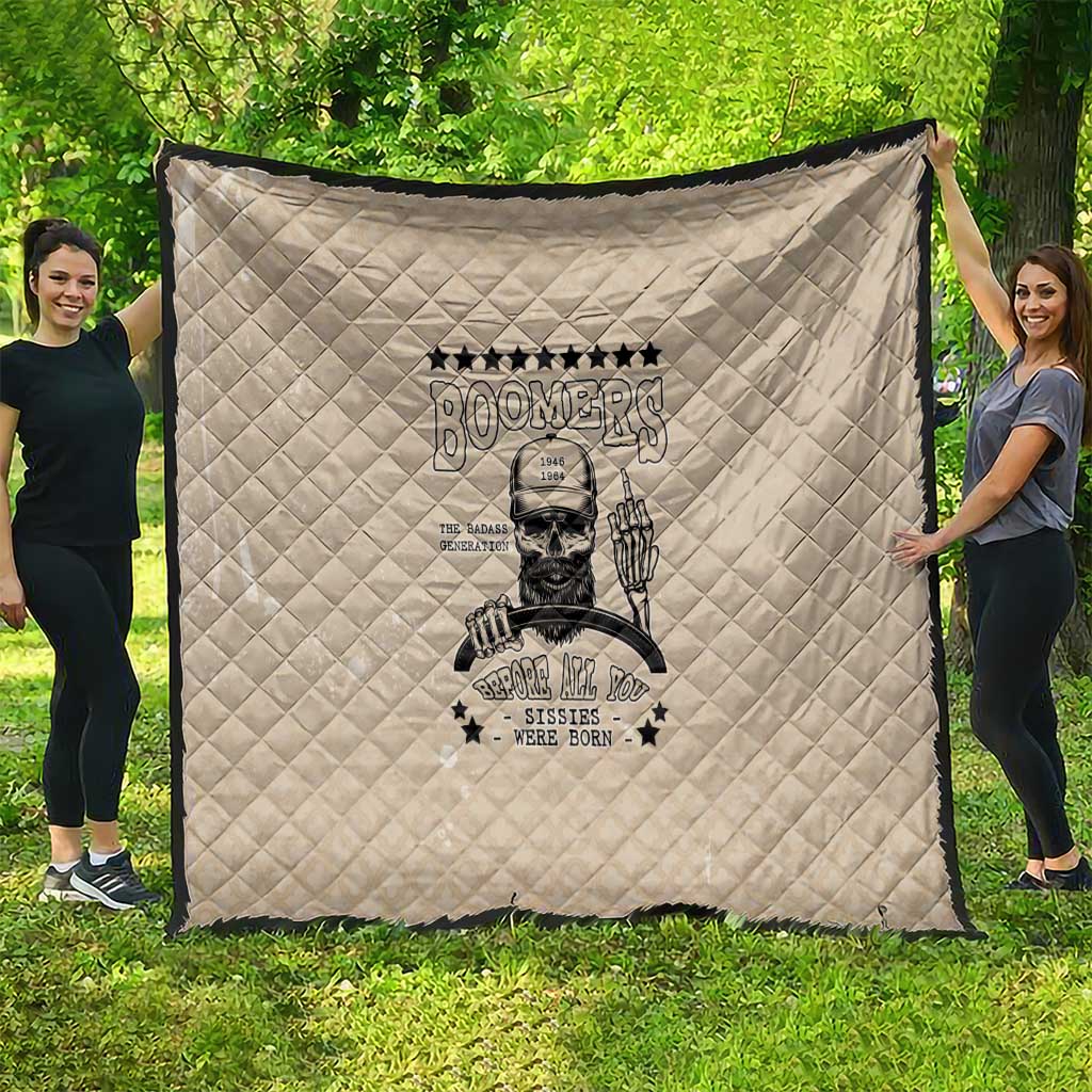 Baby Boomers Quilt The Badass Generation Retro Style - Wonder Print Shop