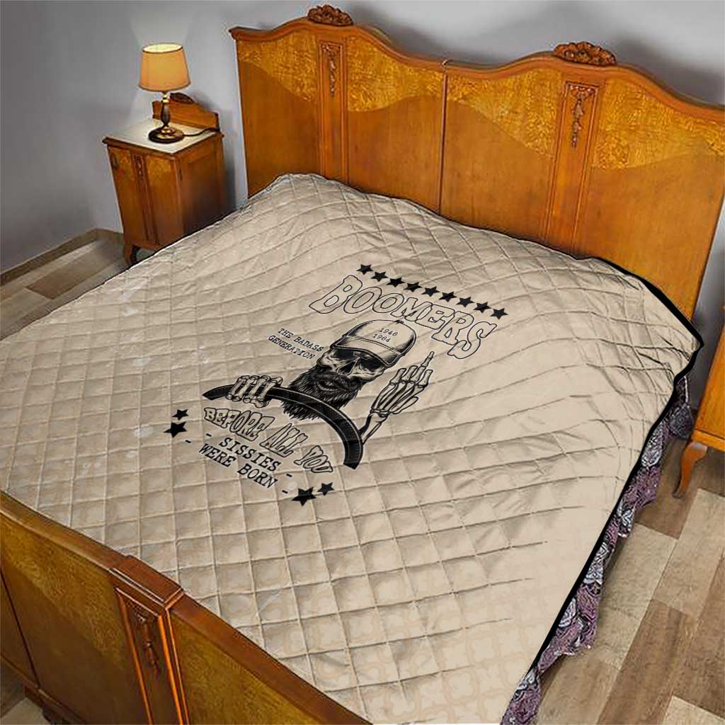 Baby Boomers Quilt The Badass Generation Retro Style - Wonder Print Shop
