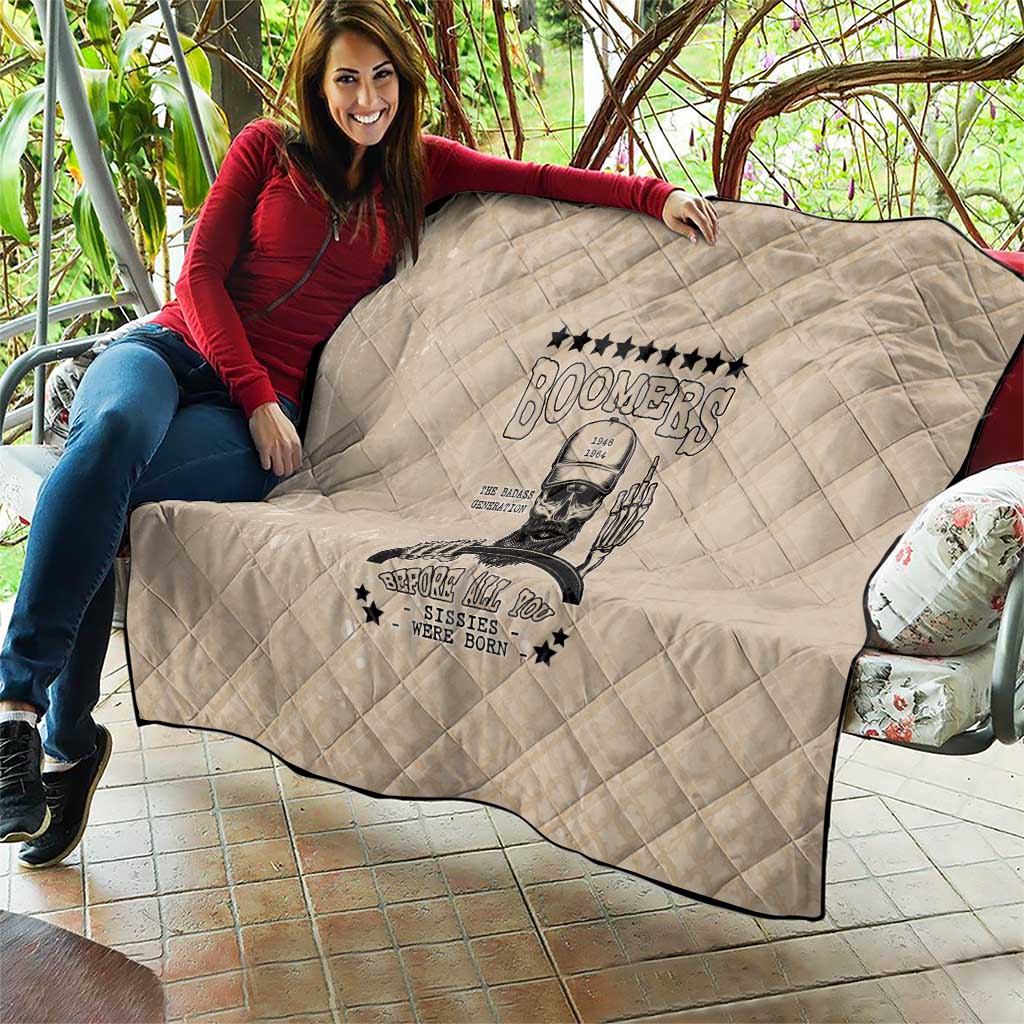 Baby Boomers Quilt The Badass Generation Retro Style - Wonder Print Shop