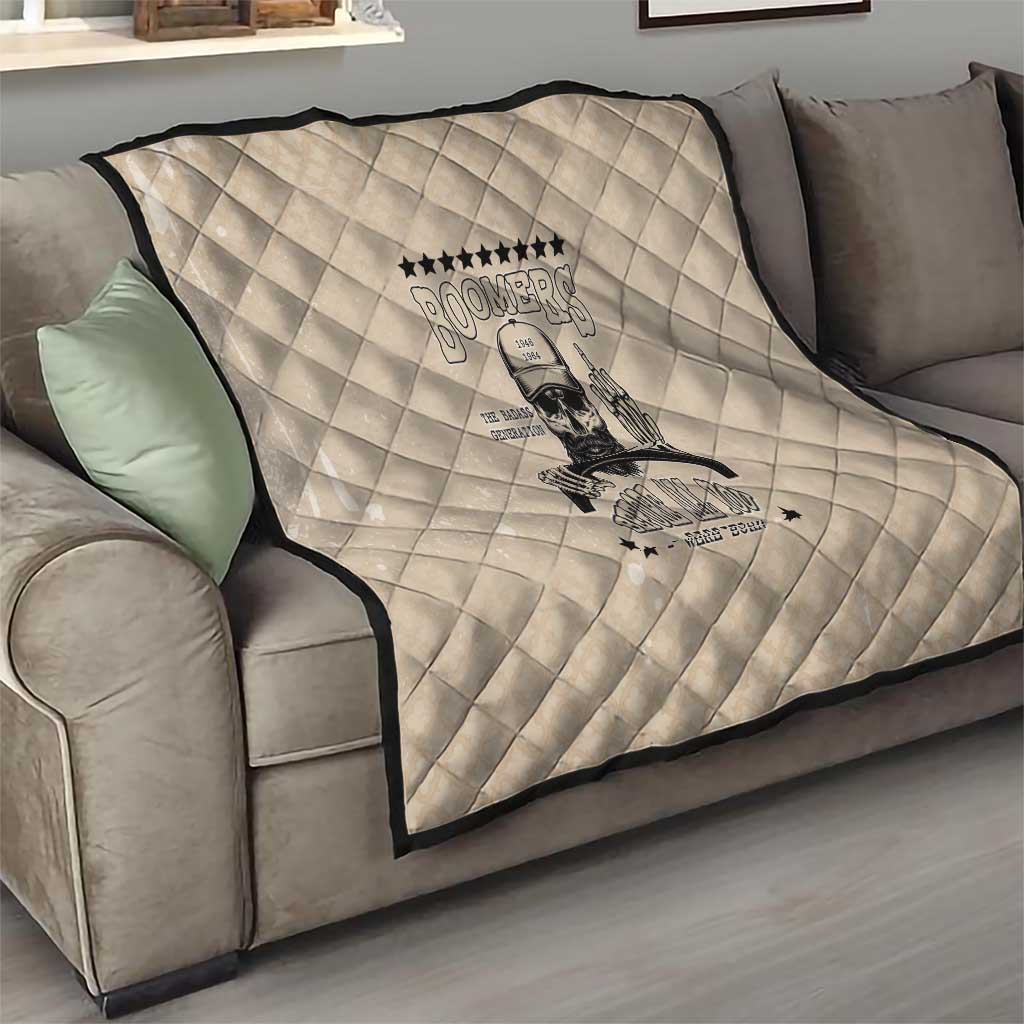 Baby Boomers Quilt The Badass Generation Retro Style - Wonder Print Shop