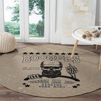 Baby Boomers Round Carpet The Badass Generation Retro Style - Wonder Print Shop