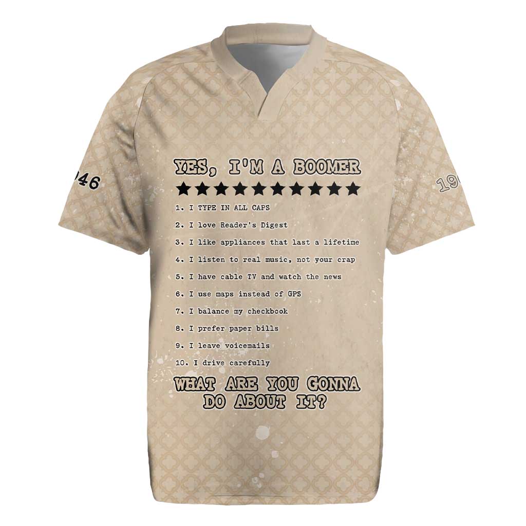 Baby Boomers Rugby Jersey The Badass Generation Retro Style - Wonder Print Shop