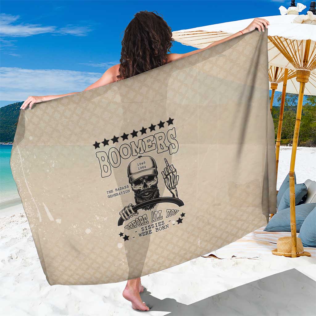 Baby Boomers Sarong The Badass Generation Retro Style - Wonder Print Shop
