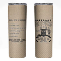 Baby Boomers Skinny Tumbler The Badass Generation Retro Style - Wonder Print Shop