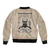 Baby Boomers Sleeve Zip Bomber Jacket The Badass Generation Retro Style - Wonder Print Shop