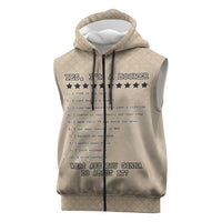 Baby Boomers Sleeveless Zip Hoodie The Badass Generation Retro Style - Wonder Print Shop