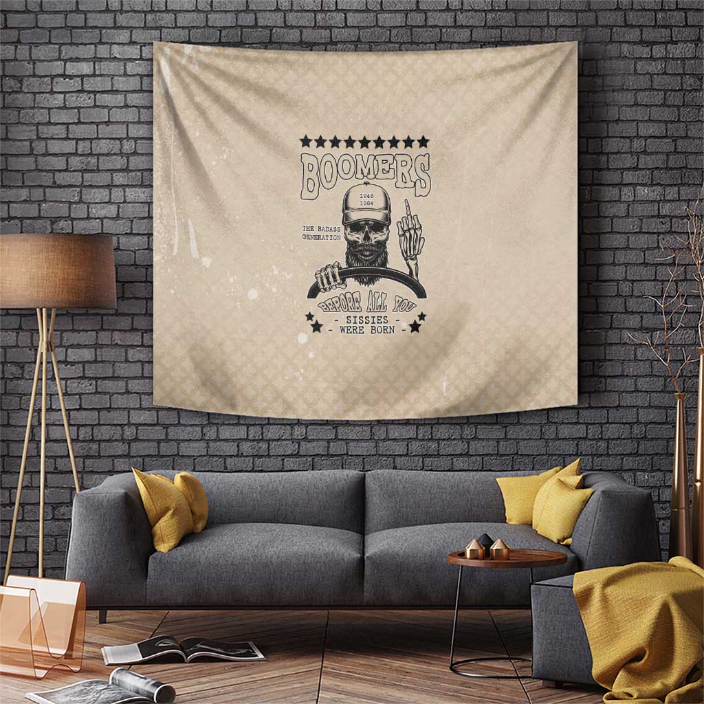 Baby Boomers Tapestry The Badass Generation Retro Style - Wonder Print Shop