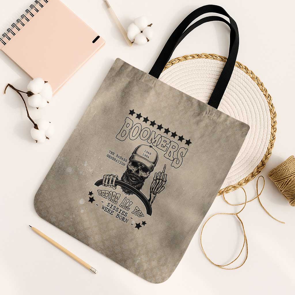 Baby Boomers Tote Bag The Badass Generation Retro Style - Wonder Print Shop