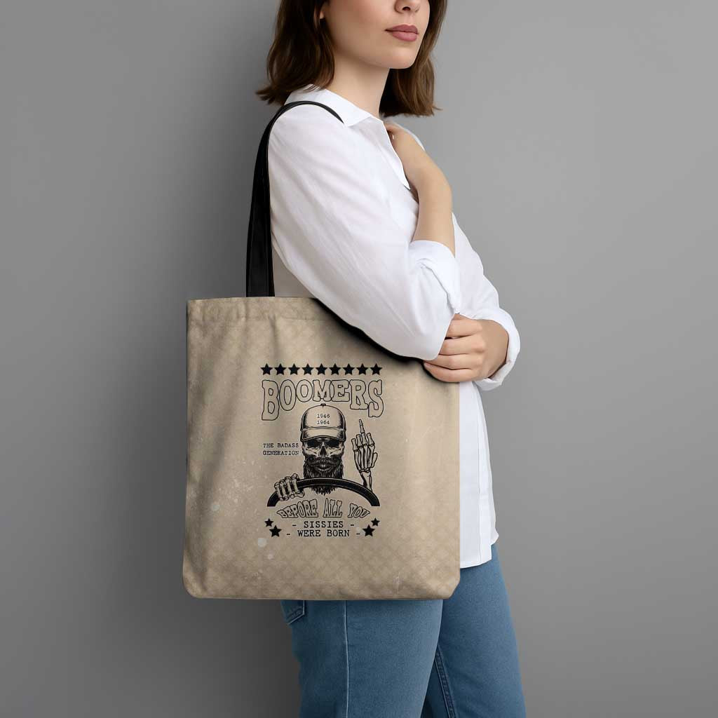 Baby Boomers Tote Bag The Badass Generation Retro Style - Wonder Print Shop