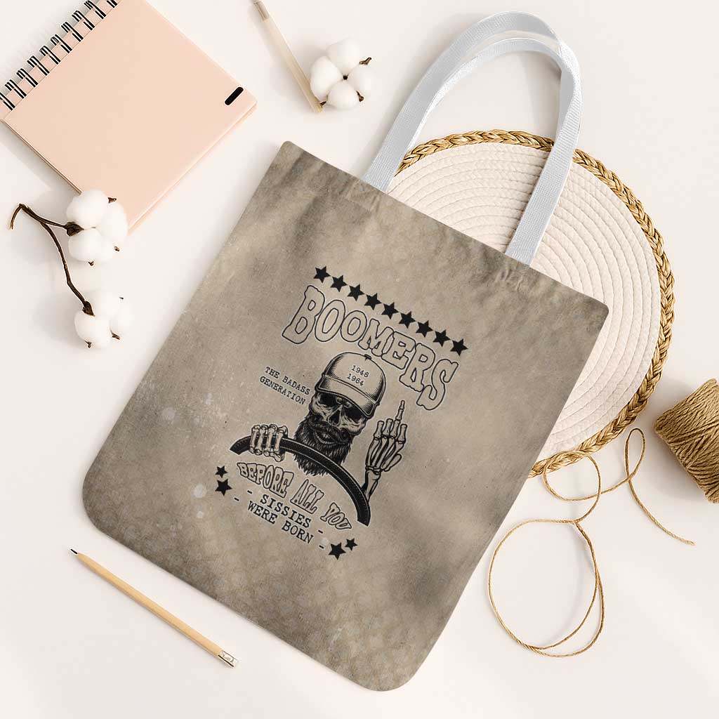 Baby Boomers Tote Bag The Badass Generation Retro Style - Wonder Print Shop