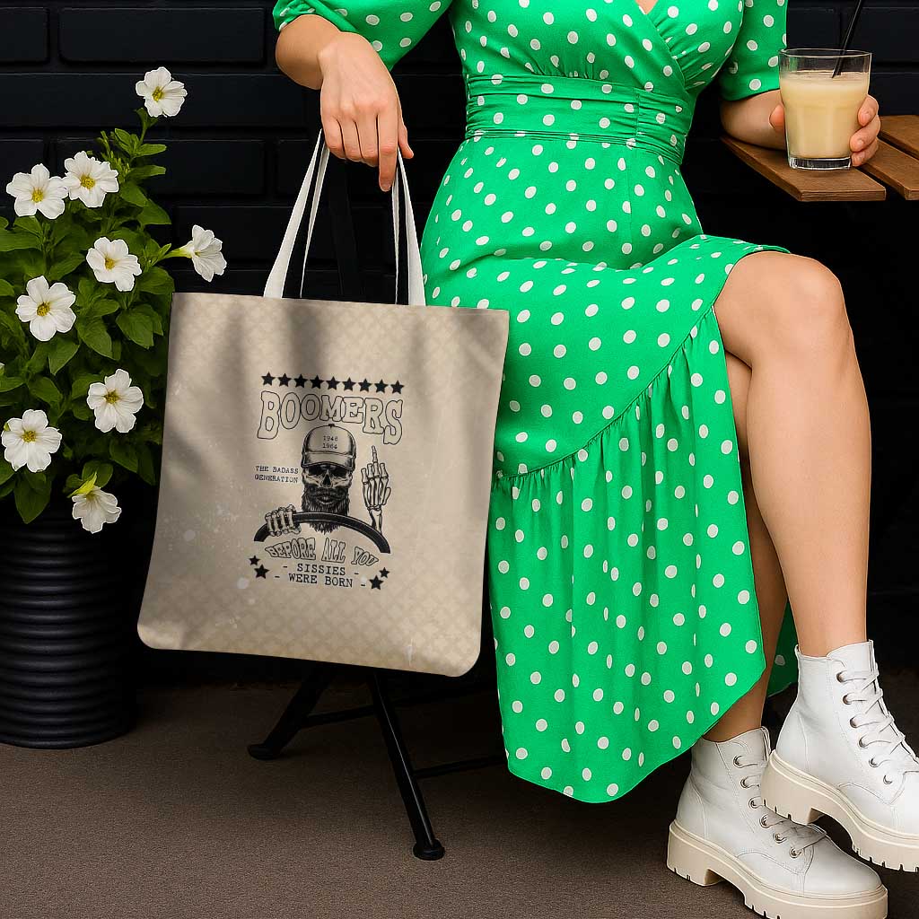 Baby Boomers Tote Bag The Badass Generation Retro Style - Wonder Print Shop