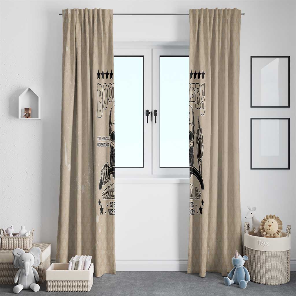 Baby Boomers Window Curtain The Badass Generation Retro Style - Wonder Print Shop