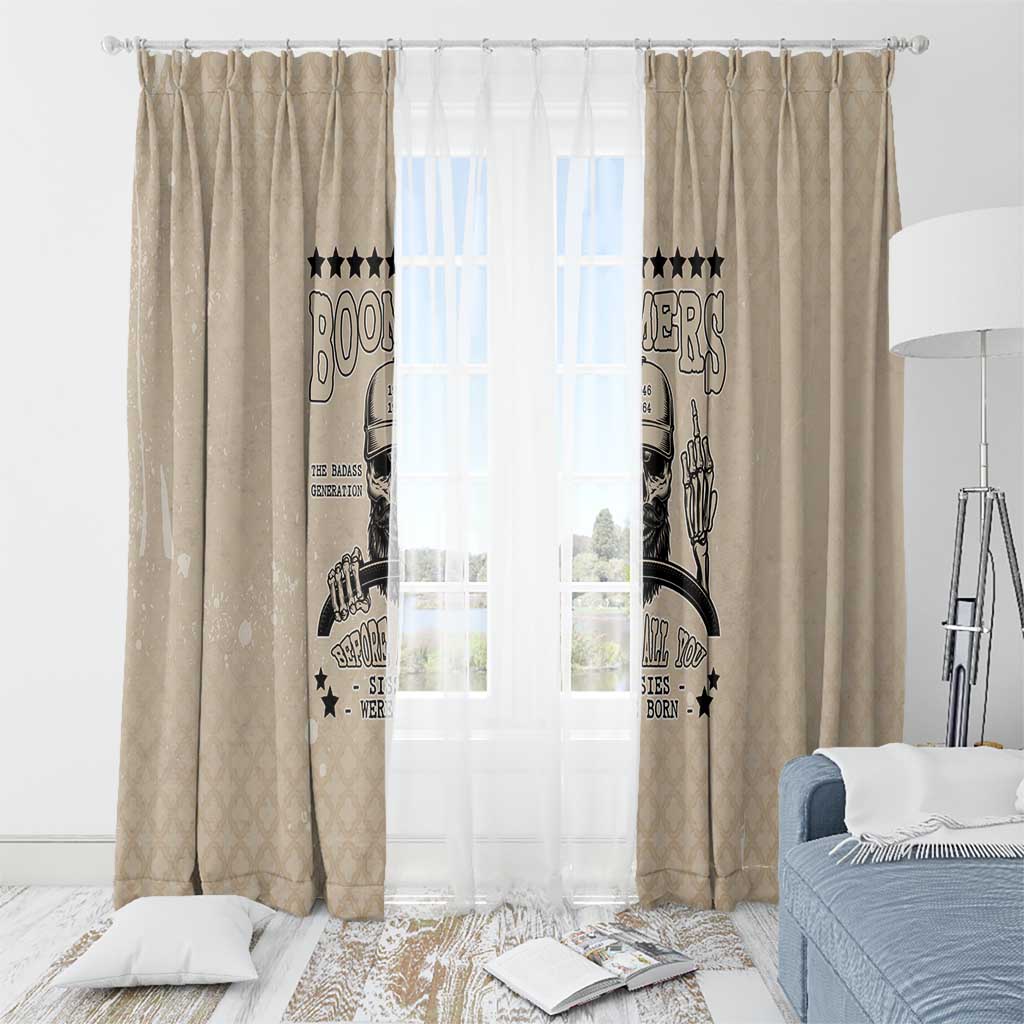 Baby Boomers Window Curtain The Badass Generation Retro Style - Wonder Print Shop