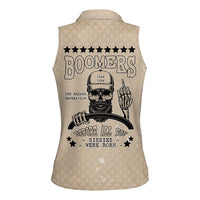 Baby Boomers Women Sleeveless Polo Shirt The Badass Generation Retro Style - Wonder Print Shop