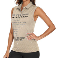 Baby Boomers Women Sleeveless Polo Shirt The Badass Generation Retro Style - Wonder Print Shop