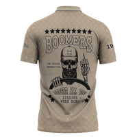 Baby Boomers Zipper Polo Shirt The Badass Generation Retro Style - Wonder Print Shop