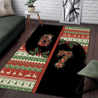 Western Yoke Area Rug Funny Six Seven Christmas - Wonder Print Shop