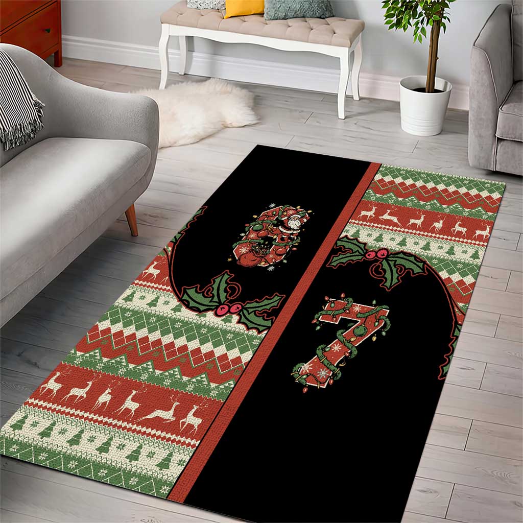 Western Yoke Area Rug Funny Six Seven Christmas - Wonder Print Shop