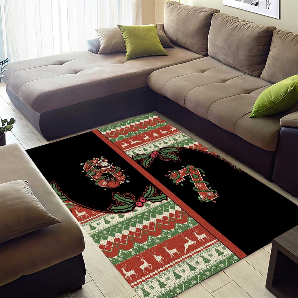 Western Yoke Area Rug Funny Six Seven Christmas - Wonder Print Shop
